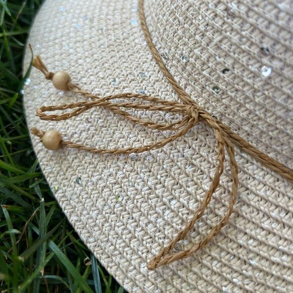 Downton Abbey style sun hat One-Size NWOT - Picture 3 of 9